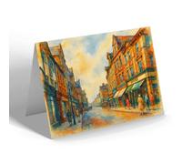 NOTELET - Greengate Street, Stafford (a) - Vintage Art Style