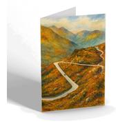NOTELET - Hair-Pin Bend Rest & Be Thankful, Arrochar a - Vintage Art Style