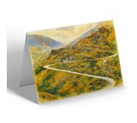 NOTELET - Hair-Pin Bend Rest & Be Thankful, Arrochar b - Vintage Art Style