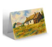 NOTELET - Halfway House, Llanbedr, Near Ruthin - Vintage Art Style