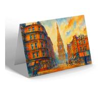 NOTELET - Halifax. Town Hall - Vintage Art Style