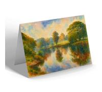 NOTELET - Hamilton. Ross House & River Clyde - Vintage Art Style