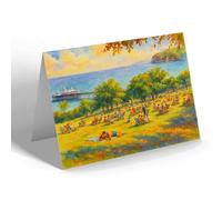 NOTELET - Happy Valley & Pier Little Orme Llandudno - Vintage Art Style