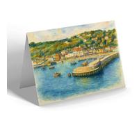 NOTELET - Harbour Entrance to the Cobb, Lyme Regis - Vintage Art Style