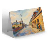 NOTELET - Harbour Street, Hopeman (b) - Vintage Art Style