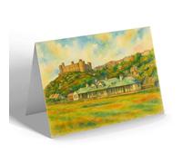 NOTELET - Harlech Castle & Golf Club House - Vintage Art Style