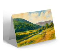 NOTELET - Harley Valley, New Radnor - Vintage Art Style