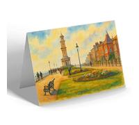 NOTELET - Herne Bay. The Clock Tower (c) - Vintage Art Style