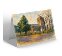 NOTELET - Herne Church near Herne Bay - Vintage Art Style