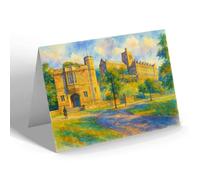 NOTELET - Heroes Gateway & University College Bangor a - Vintage Art Style