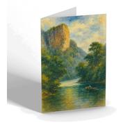 NOTELET - High Tor, Matlock (c) - Vintage Art Style