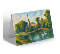 NOTELET - Holy Trinity Church Stratford-on-Avon (a) - Vintage Art Style