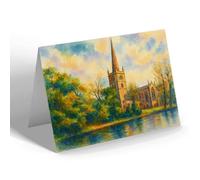 NOTELET - Holy Trinity Church Stratford-on-Avon (b) - Vintage Art Style
