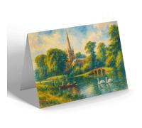 NOTELET - Holy Trinity Church Stratford-on-Avon (c) - Vintage Art Style