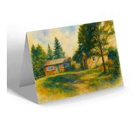 NOTELET - How Stein Cafe, Nr. Lofthouse - Vintage Art Style