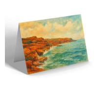 NOTELET - Hoylake. Red Rocks - Vintage Art Style