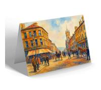 NOTELET - Huddersfield. King Street - Vintage Art Style