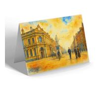 NOTELET - Hull. Corner Of George Street - Vintage Art Style