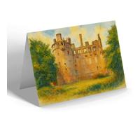NOTELET - Huntly Castle - Vintage Art Style
