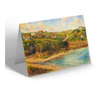 NOTELET - Inner Hope, Hope Cove (a) - Vintage Art Style