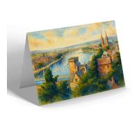 NOTELET - Inverness from the Castle (b) - Vintage Art Style