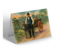 NOTELET - Irish Life. Going to Market (a) - Vintage Art Style
