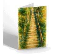 NOTELET - Jacob's Ladder, Devil's Bridge (a) - Vintage Art Style