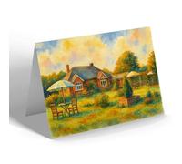 NOTELET - Jane's Tea Gardens, Billingshurst (b) - Vintage Art Style