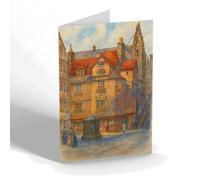 NOTELET - John Knox's House, Edinburgh (b) - Vintage Art Style