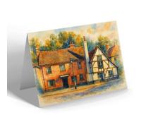 NOTELET - Jolly Farmer' Cobbett's Birthplace Farnham - Vintage Art Style