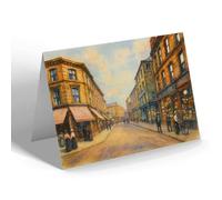 NOTELET - Keighley. Low Street - Vintage Art Style