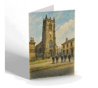 NOTELET - Keighley. Parish Church - Vintage Art Style