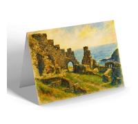 NOTELET - King Arthur's Castle, Tintagel (e) - Vintage Art Style