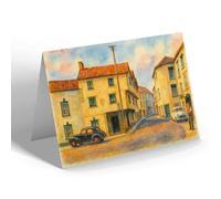 NOTELET - King John's Hunting Lodge, Axbridge (a) - Vintage Art Style