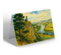 NOTELET - Kinnoull Hill & Valley of the Tay, Perth - Vintage Art Style