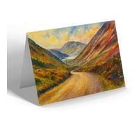 NOTELET - Kirkstone Pass, Brotherswater & Place Fell - Vintage Art Style