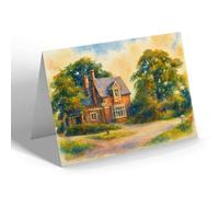 NOTELET - Lamb & Flag Inn, Castalau - Vintage Art Style
