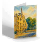 NOTELET - Laxton Grammar School, Oundle - Vintage Art Style