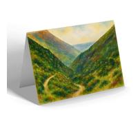NOTELET - Light Spout Gorge & Caradoo Church Stretton - Vintage Art Style
