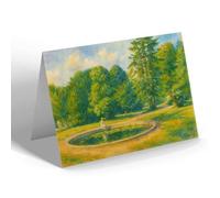 NOTELET - Lilypond at Heart-o'-Down Roadhouse, Spa - Vintage Art Style