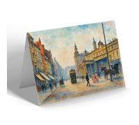 NOTELET - Liverpool. Central Station - Vintage Art Style