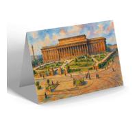 NOTELET - Liverpool St George's Hall St John's Gdns b - Vintage Art Style