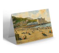 NOTELET - Llandudno. The Beach & Grand Hotel (b) - Vintage Art Style