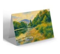 NOTELET - Llangollen. The Dee, near Berwyn - Vintage Art Style