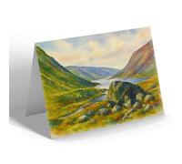 NOTELET - Loch Avon & the Shelter Stone, Cairngorm - Vintage Art Style