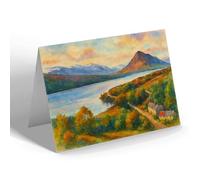 NOTELET - Loch Laggan & Cameron's Inn, Kingussie - Vintage Art Style