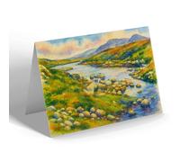 NOTELET - Loch Scelter, North Uist - Vintage Art Style