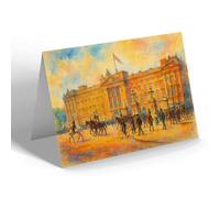 NOTELET - London, Buckingham Palace (m) - Vintage Art Style