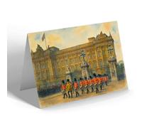 NOTELET - London, Buckingham Palace (p) - Vintage Art Style