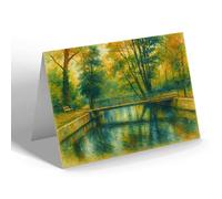 NOTELET - London, Crane Park near Feltham (a) - Vintage Art Style